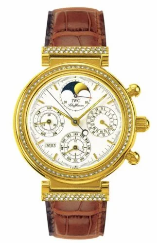 IWC Da Vinci Perpetual Yellow Gold / Diamond / White / Italian IW8153-02 (IW815302)